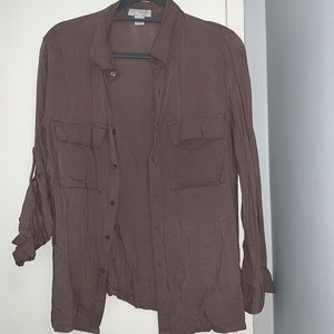 Brown long sleeve shirt